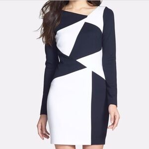 NWT Bailey 44 Color block Professional Fitted Dress Sz S